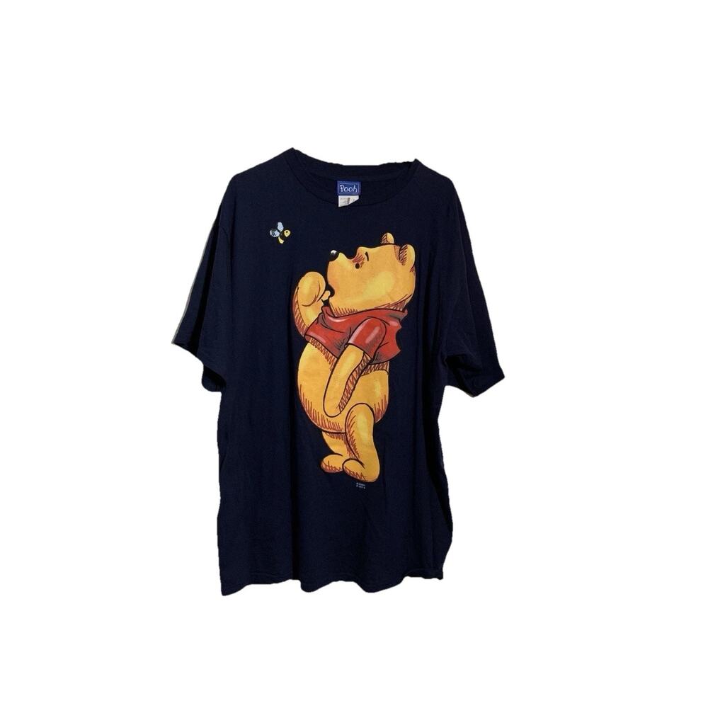 Vintage Winnie The Pooh T Shirt X Large POOH Disney Pullover Crewneck Blue 90's
